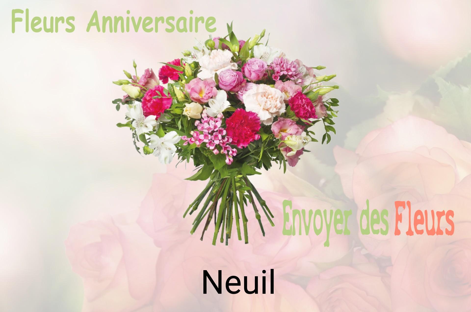 Bouquet de fleurs d’anniversaire livré à Neuil